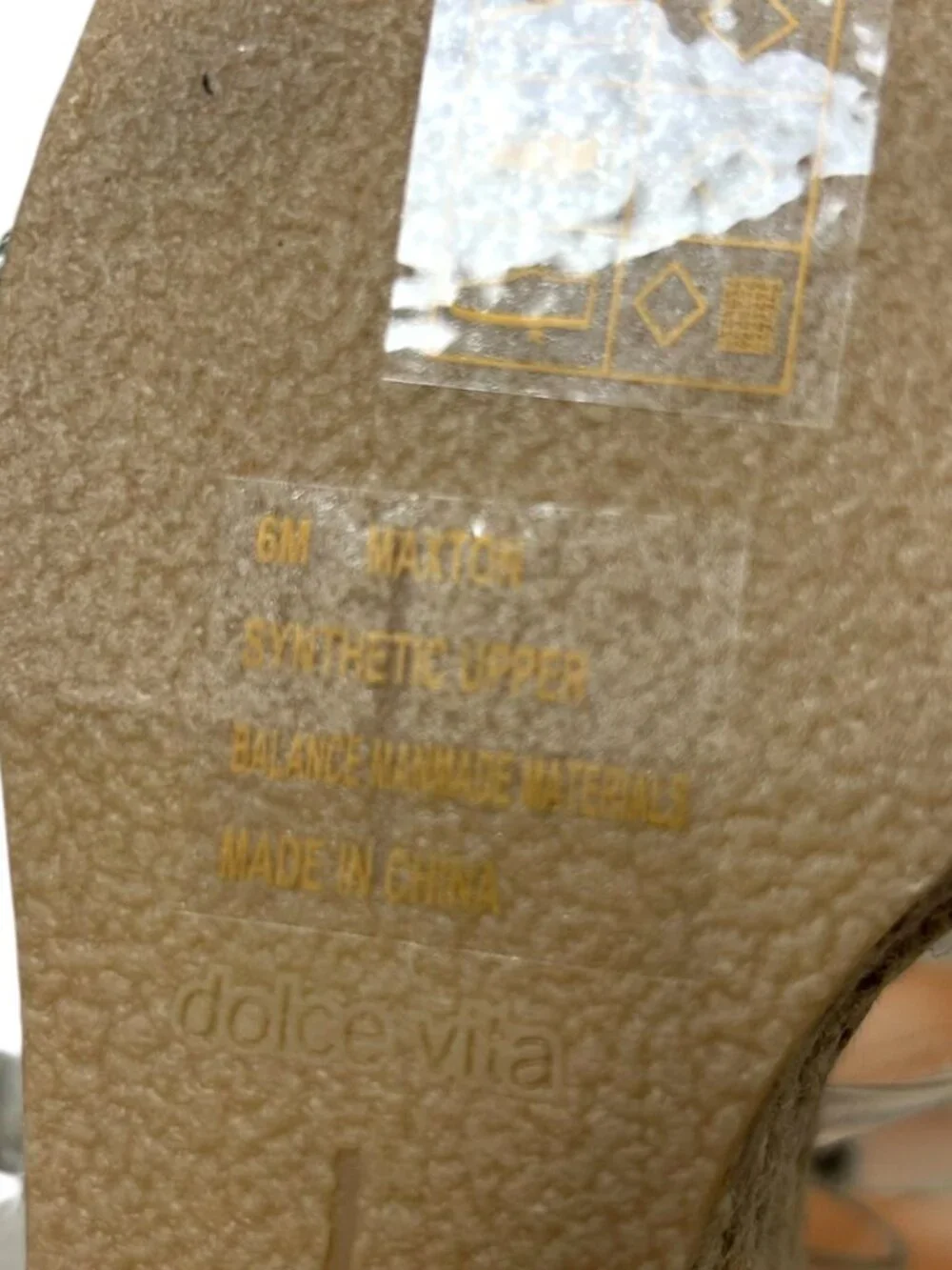 NWOT Unworn Dolce Vita Maxton Studded Espadrille Wedge Sandals Sz 6
